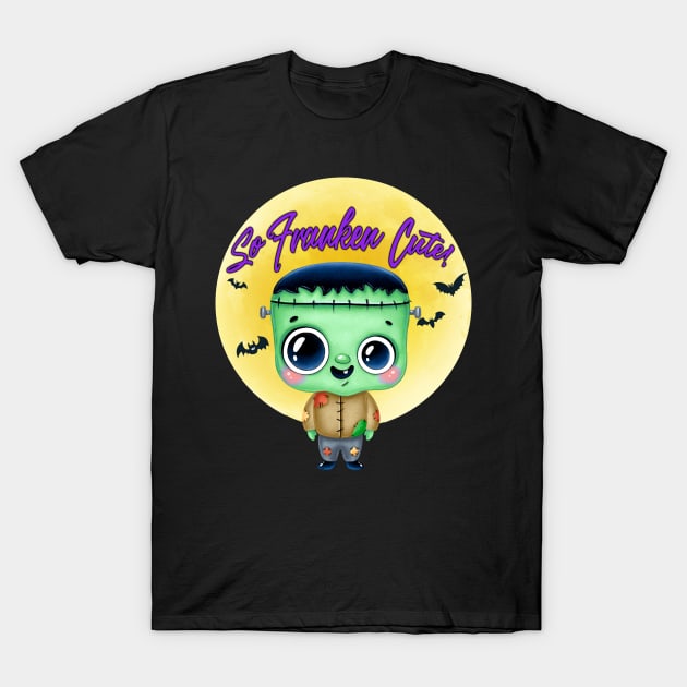 So Franken Cute! Halloween T-Shirt by WalkingMombieDesign